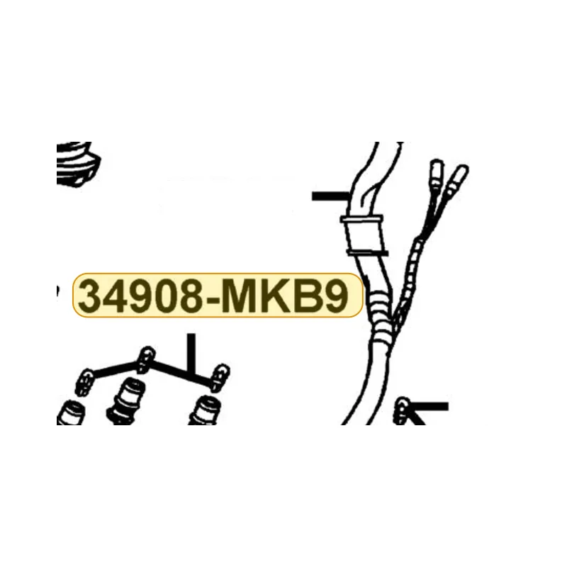 34908-MKB9-C00 BULB WEDGE BASE — diagram cutout