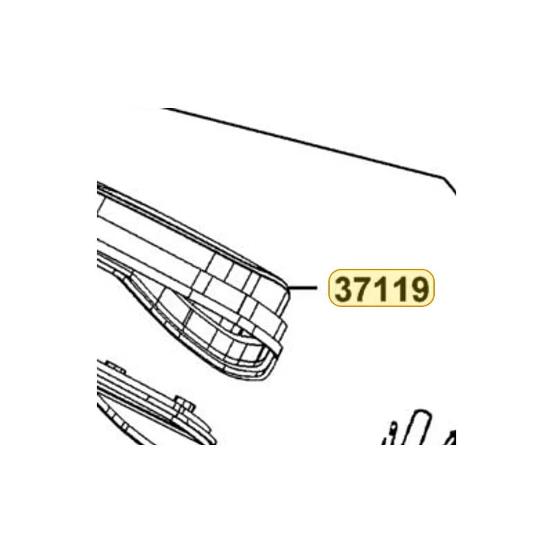 37119-AAA8-BA0 LENS — diagram cutout