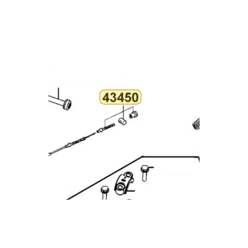 43450-ACK5-BA0 CABLE COMP.. RR. BRK. — diagram cutout