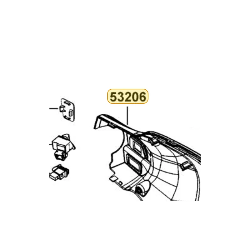53206-AAA8-BA0-4TP "COVER, HANDLE RR." — diagram cutout