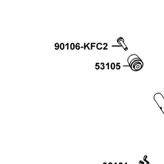 90106-KFC2-900 BOLT-WASH 8MM — diagram cutout