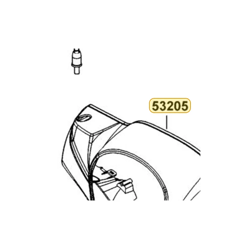 53205-ACK5-M30-1DP "COVER, HANDLE FR" — diagram cutout