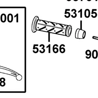 53166-KNBN-C00-N1R GRIP L HANDLE — diagram cutout