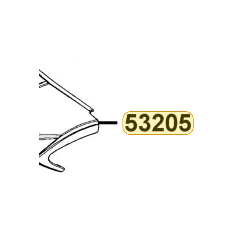 53205-LCB9-M30-NEP COVER FR HANDLE (Matte Black) — diagram cutout