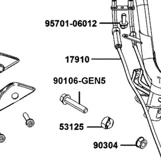 90106-GEN5-901 BOLT FLANGE 10*50 — diagram cutout