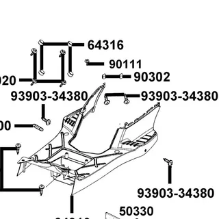 93903-34380 SCREW TAPPING 4*12 (K) — diagram cutout