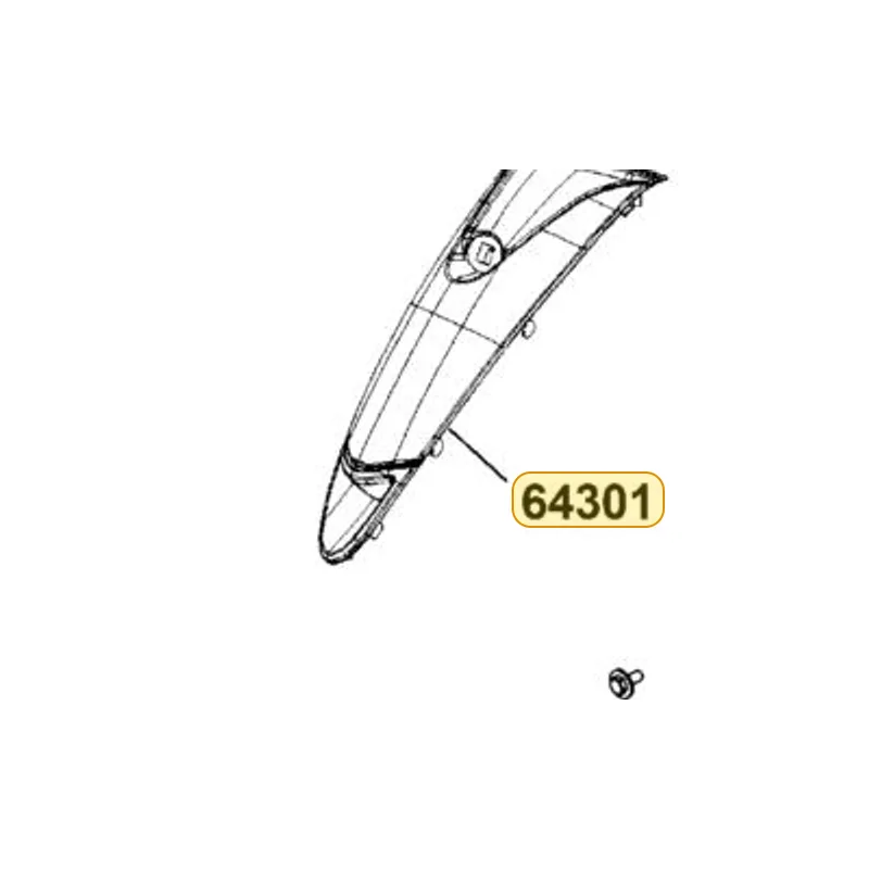 64301-ADE1-900-4TP "COVER, FR." — diagram cutout