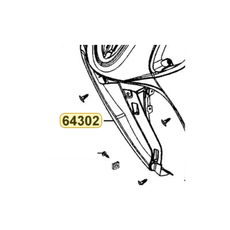 64302-AAA8-BA0-4TP "MOLDING, FR." — diagram cutout