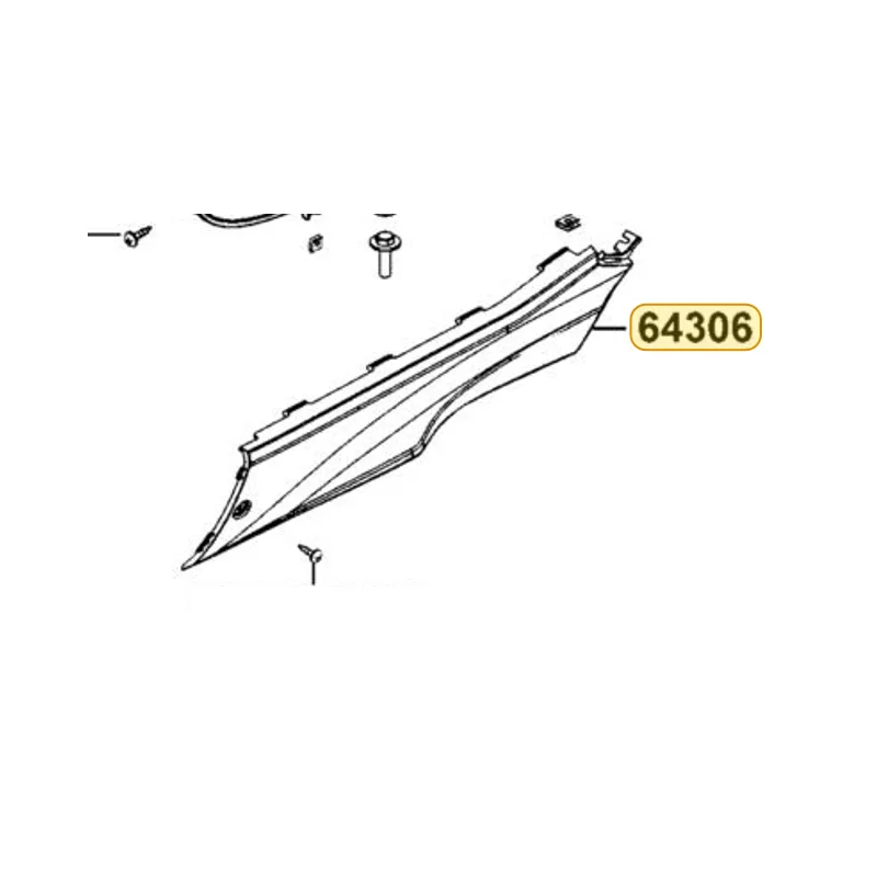 64306-AAA8-BA0-4TP "SKIRT, L SIDE" — diagram cutout