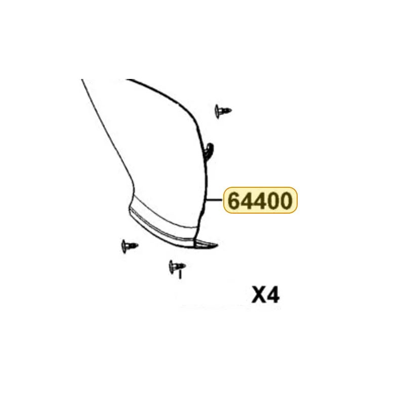 64400-AAA8-BA0-4TP COWL — diagram cutout