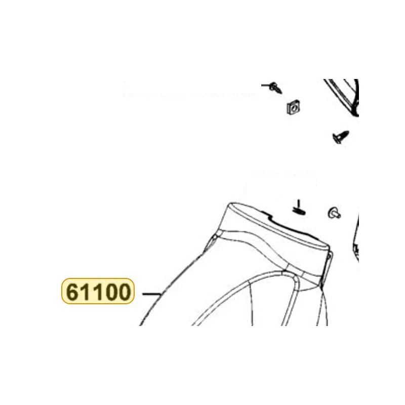 61100-AAA8-BA0-1DP FENDER A — diagram cutout