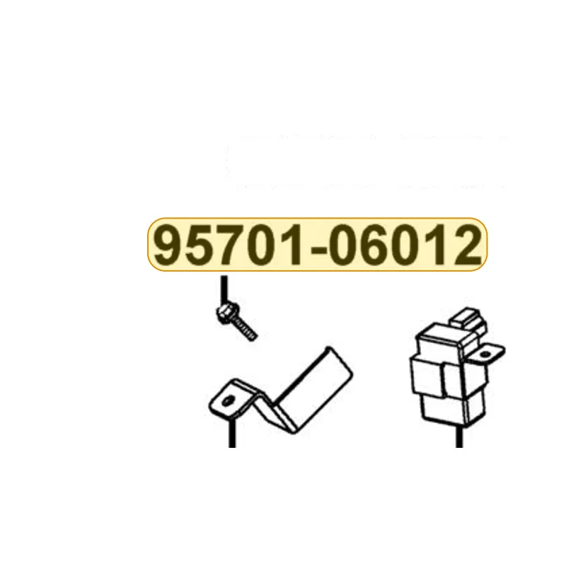 95701-06012-07G BOLT FLANGE 6*12 (K) — diagram cutout