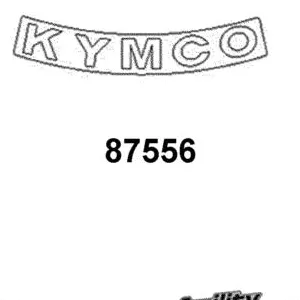 87556-KCLC-C00-T01 MARK KYMCO — diagram cutout
