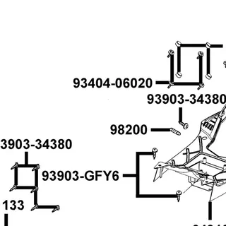 93404-06020-07 BOLT WASH 6*20 (K) — diagram cutout