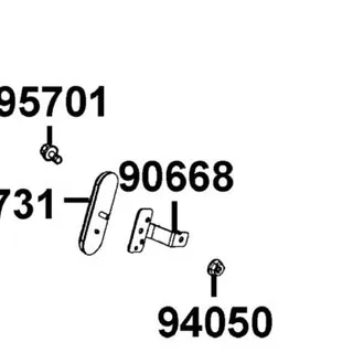 90668-LDC8-E10 STAY SIDE REFLECTOR — diagram cutout