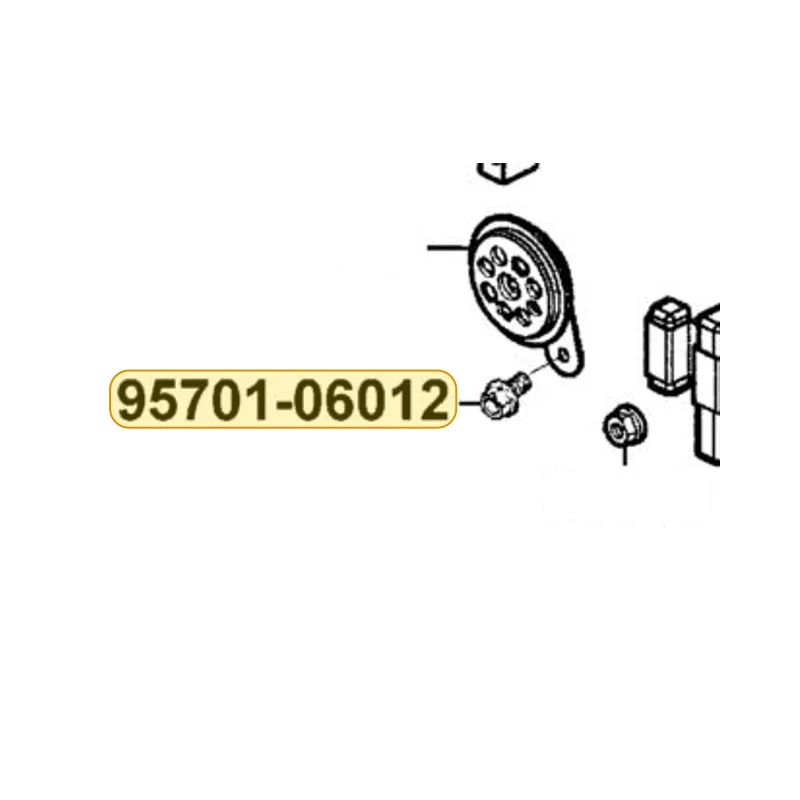 95701-06012-08 BOLT FLANGE 6*12 — diagram cutout