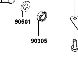 90305-KNBN-90B NUT U 16MM — diagram cutout
