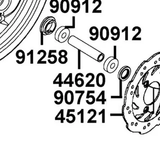 44620-KEB7-C00 COLLAR FR DIST — diagram cutout