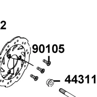 90105-KCR3-001-invalid BOLT FR DISK 8*24 — diagram cutout