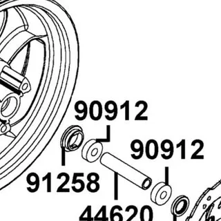 90912-GHC8-C00 BEARING 6201 (U) — diagram cutout