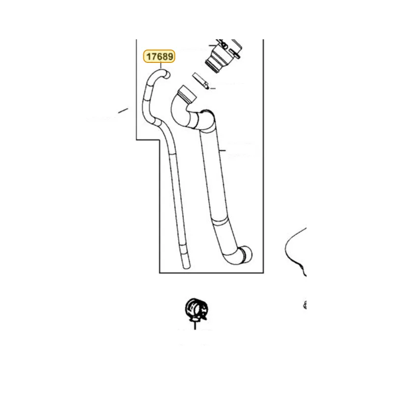 17689-LEH2-B50 "TANK TUBE, FUEL FILLER" — diagram cutout
