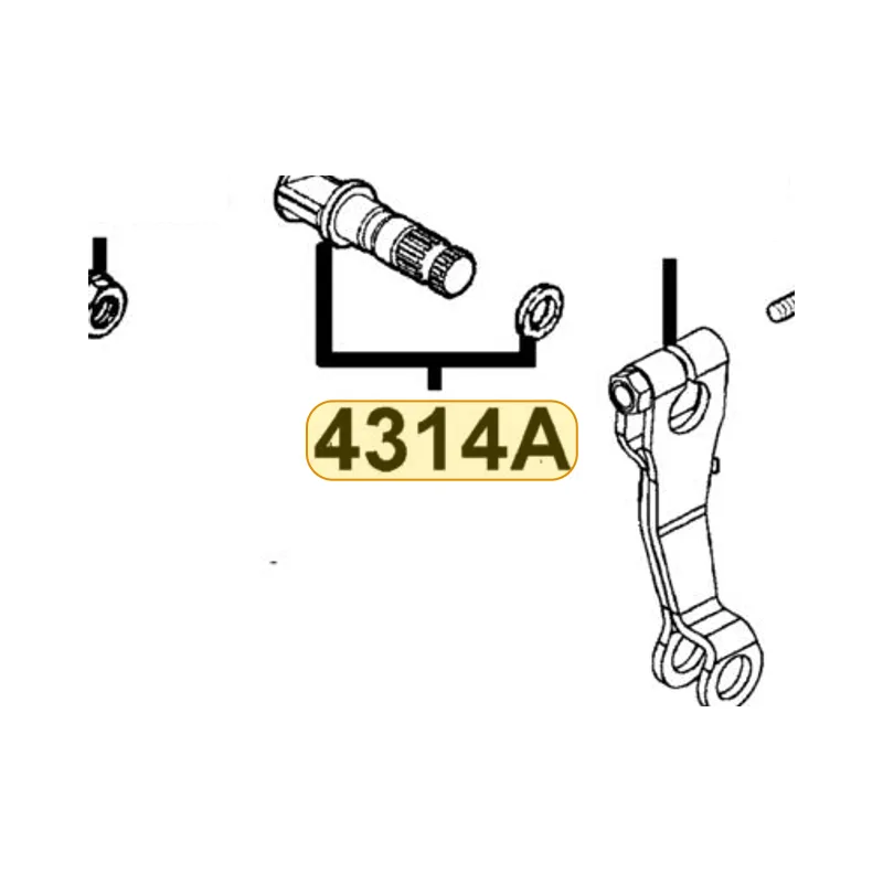 4314A-KKD7-E00 CAM ASSY RR BRAKE — diagram cutout