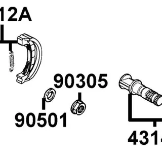 90305-PUA3-B51 NUT U 16MM(C) — diagram cutout