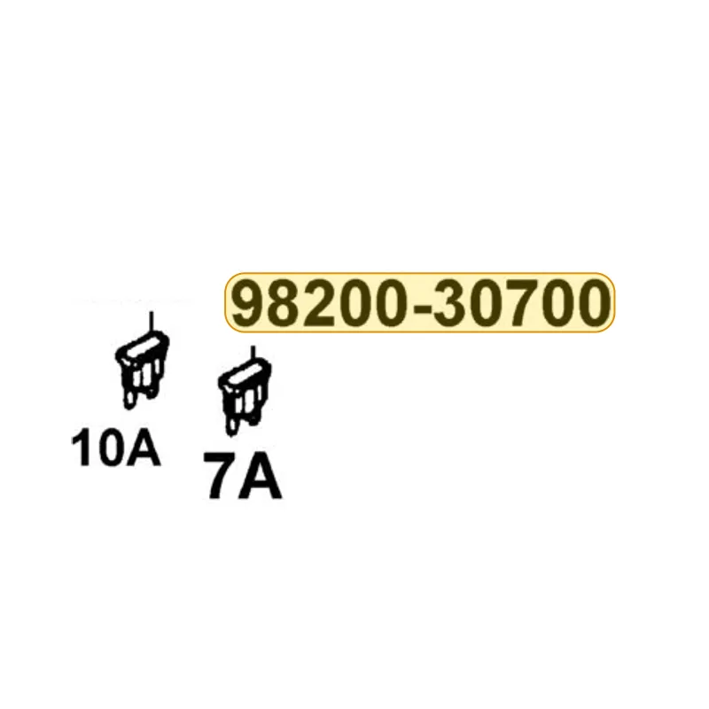 98200-30700 BLADE FUSE 7A — diagram cutout