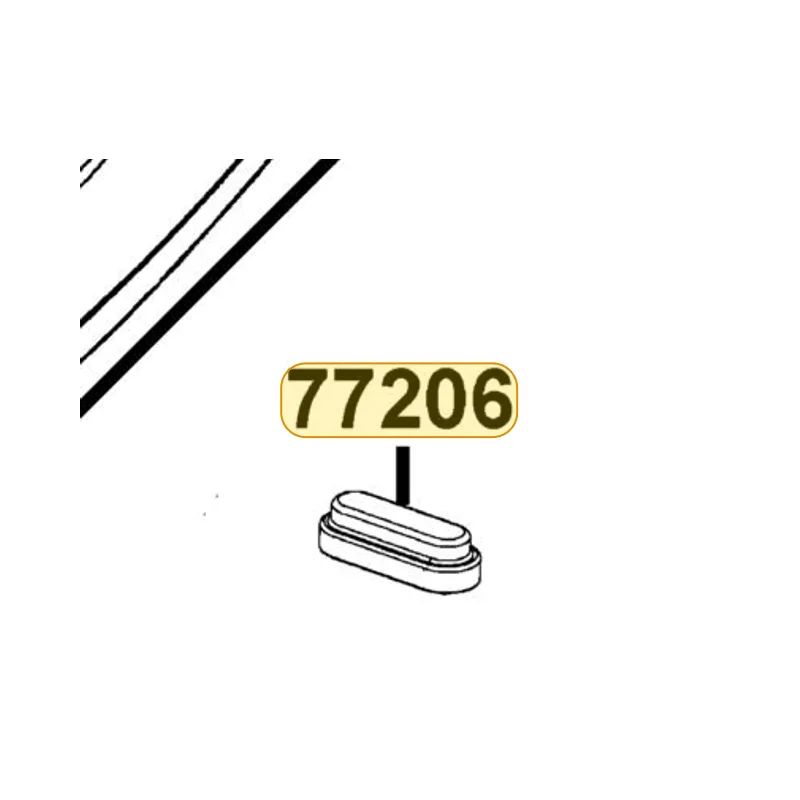 77206-LCB9-C10 RUBBER SEAT CUSHION — diagram cutout