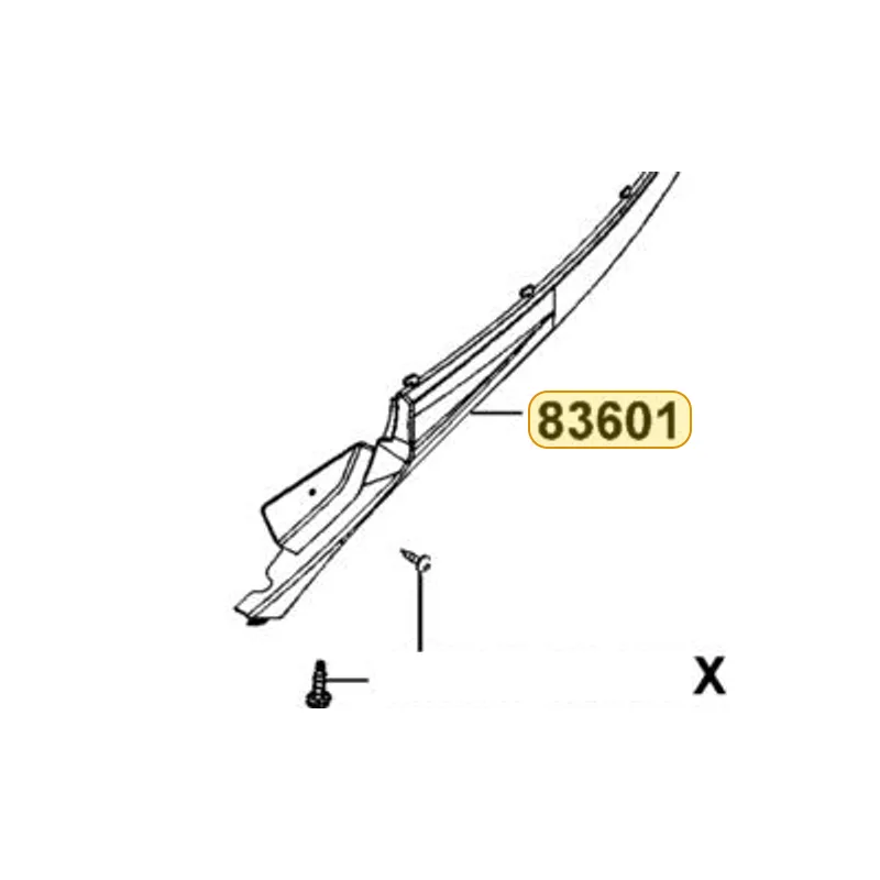83601-AAA8-BA0-1DP "MOLDING, L SIDE" — diagram cutout