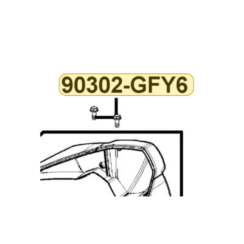 90302-GFY6-C00 BOLT-WASH 5*12 — diagram cutout