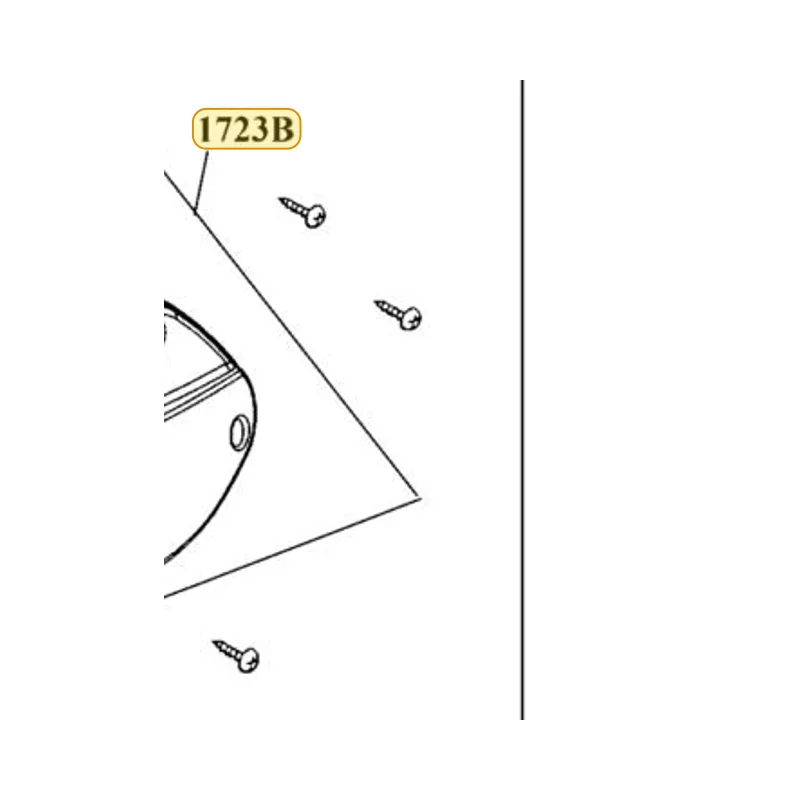 1723B-ACK5-BA0 COVER COMP AIR/C — diagram cutout
