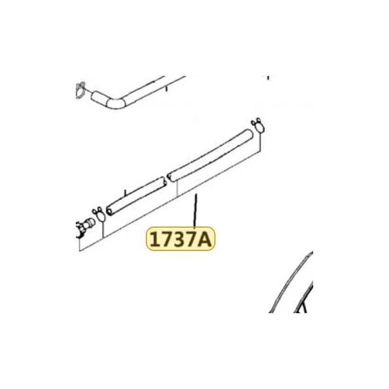 1737A-PUA3-B50 V. TUBE ASSY — diagram cutout