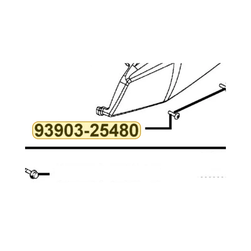 93903-25480 SCREW TAPPING 5*20 **93903-25460 C.P.N. — diagram cutout