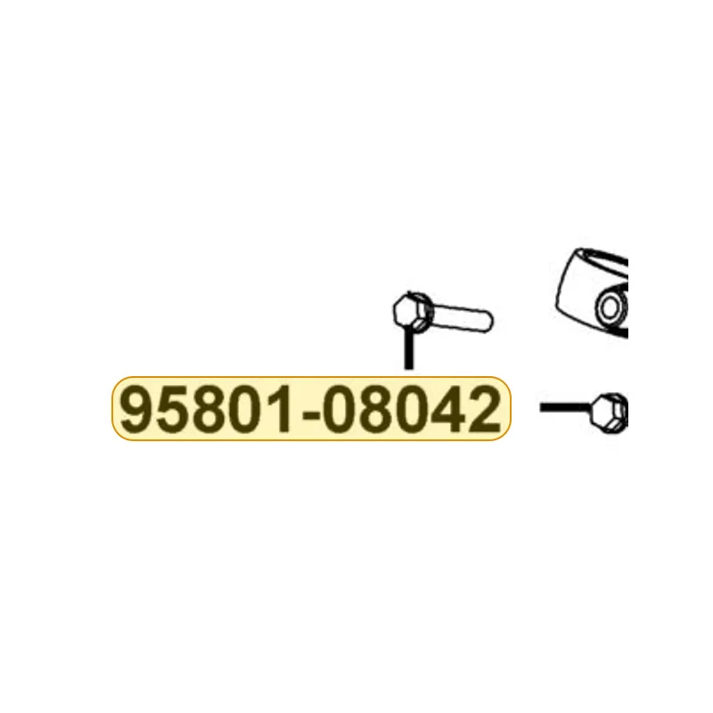 95801-08042-07G BOLT FLANGE 8*42 (K) — diagram cutout