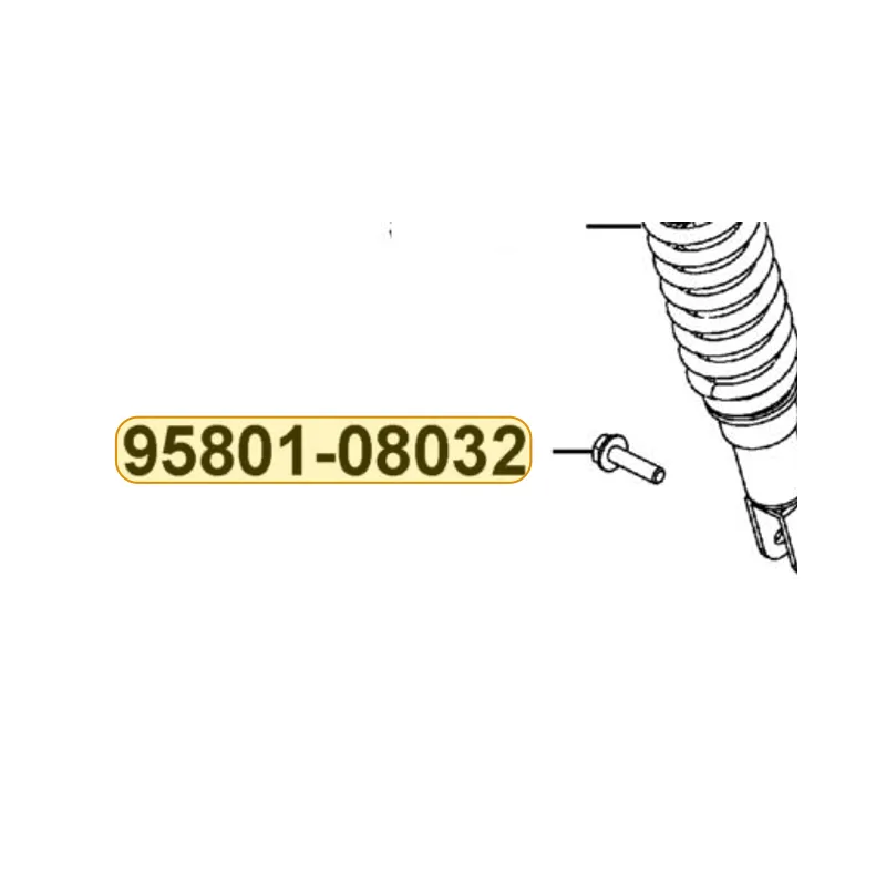 95801-08032-07G BOLT FLANGE 8*32(K) — diagram cutout