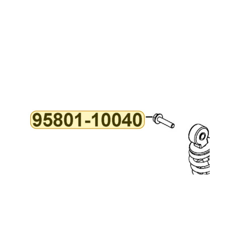 95801-10040-08G BOLT FLANGE 10*40 — diagram cutout