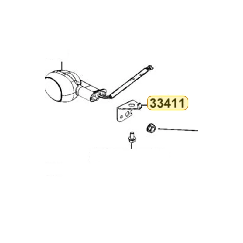 33411-ACK5-M30 "STAY COMP., RH. FR WINKER" — diagram cutout