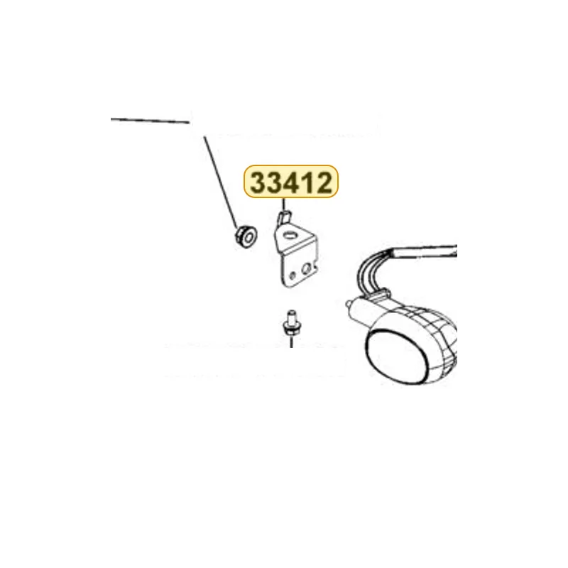 33412-ACK5-M30 "STAY COMP., LH. FR WINKER" — diagram cutout