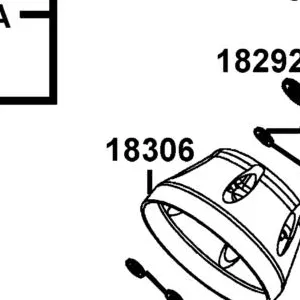 18306-LDF7-E10 "TAIL CAP ,MUFFLER" — diagram cutout