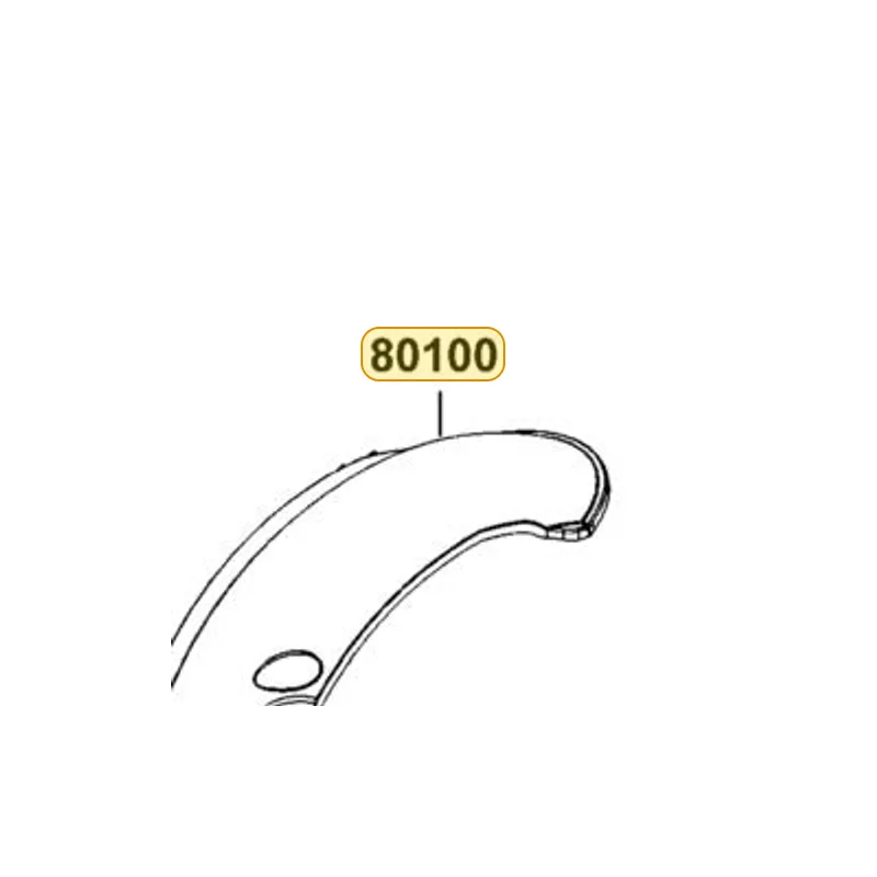 80100-LEH2-B50 RR TIRE FENDER — diagram cutout