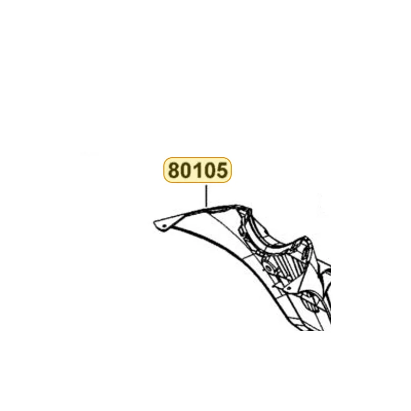 80105-ACK5-M30 "FENDER, RR." — diagram cutout