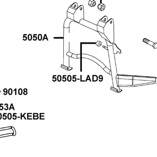 50505-LAD9-C00 STOPPER RUBBER — diagram cutout