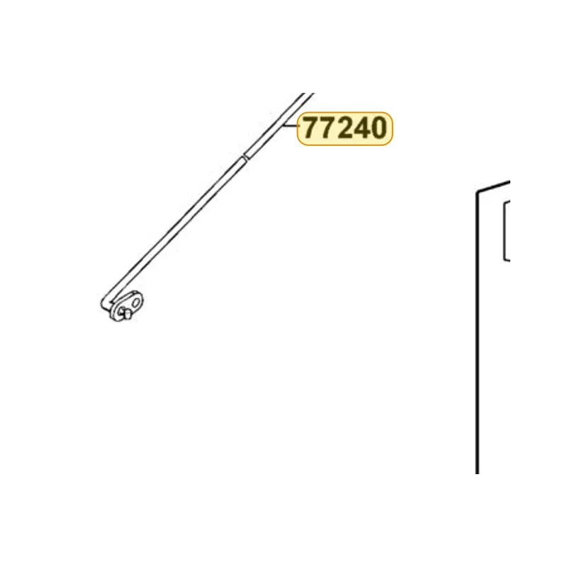 77240-AAA8-BA0 CABLE SEAT LOCK — diagram cutout