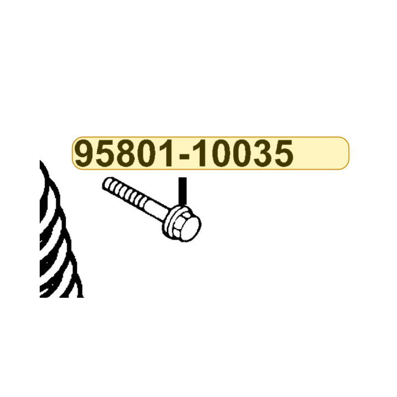 95801-10035-08G BOLT FLANGE 10X35 — diagram cutout