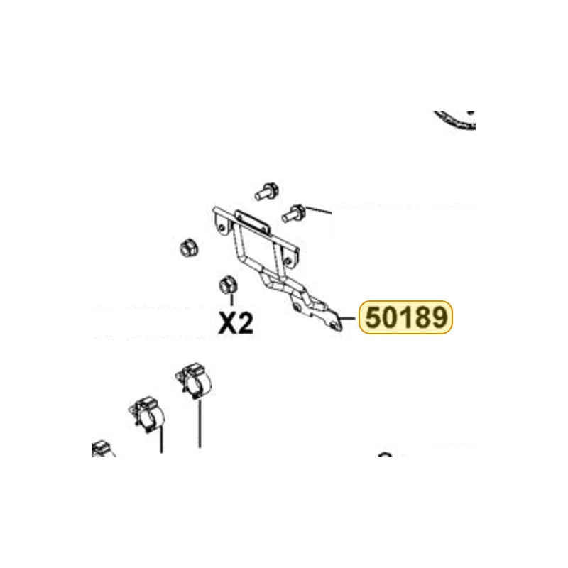 50189-ACK5-BA0 "STAY, RR FENDER" — diagram cutout
