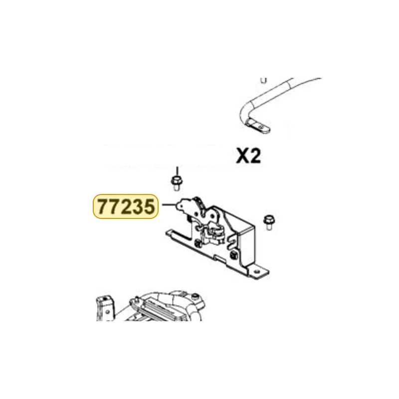 77235-ACK5-BA0 SEAT CATCH — diagram cutout