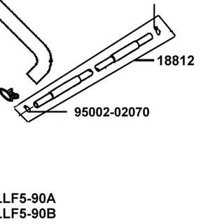 95002-02070 CLIP B7 TUBE — diagram cutout