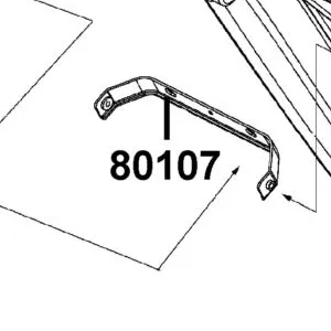 80107-LDC8-E10 STAY RR FENDER — diagram cutout