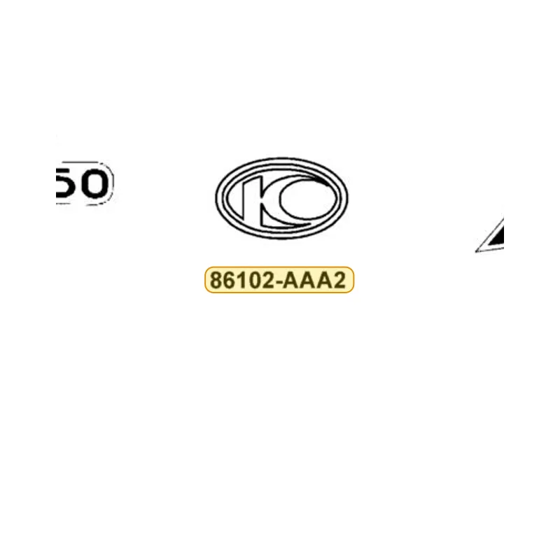 86102-AAA2-BA0 EMB K-LOGO — diagram cutout